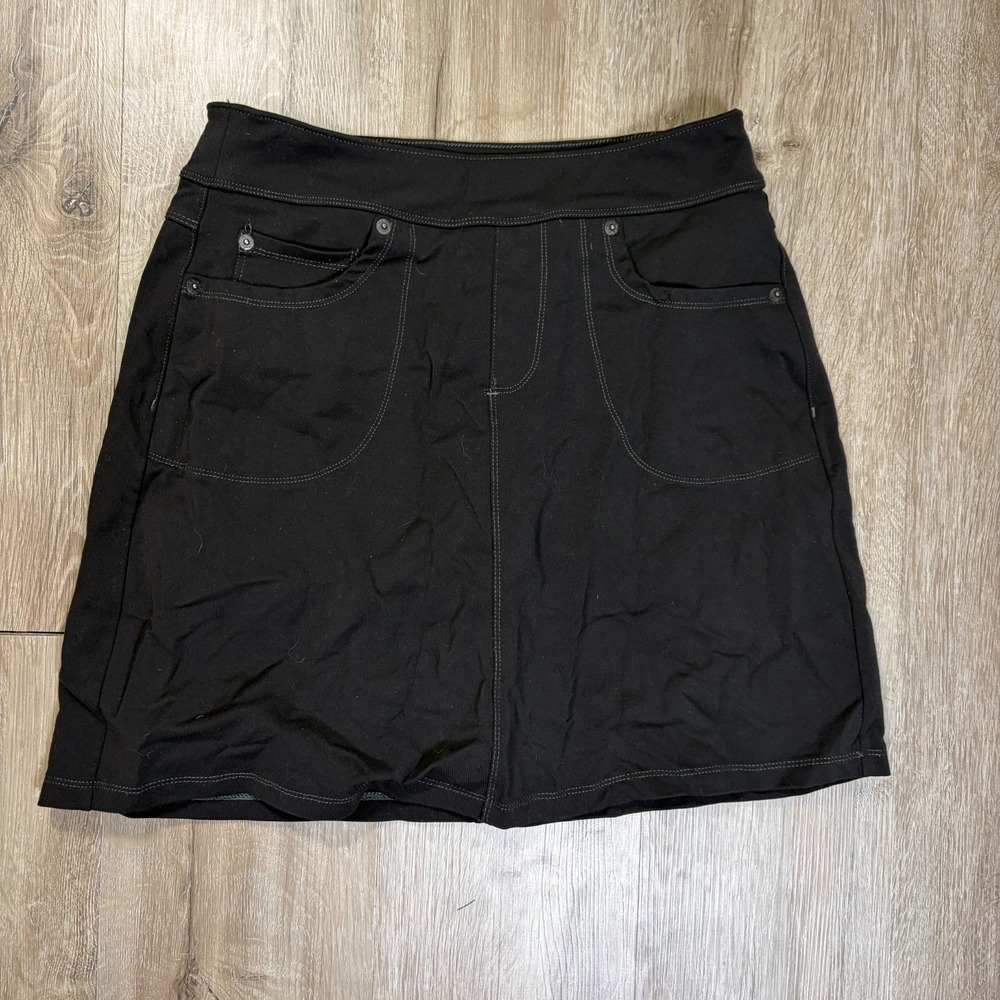 LL Bean Womens Lined Skirt XS‎ Regular Black Spplex Nylon Hiking Outdoors